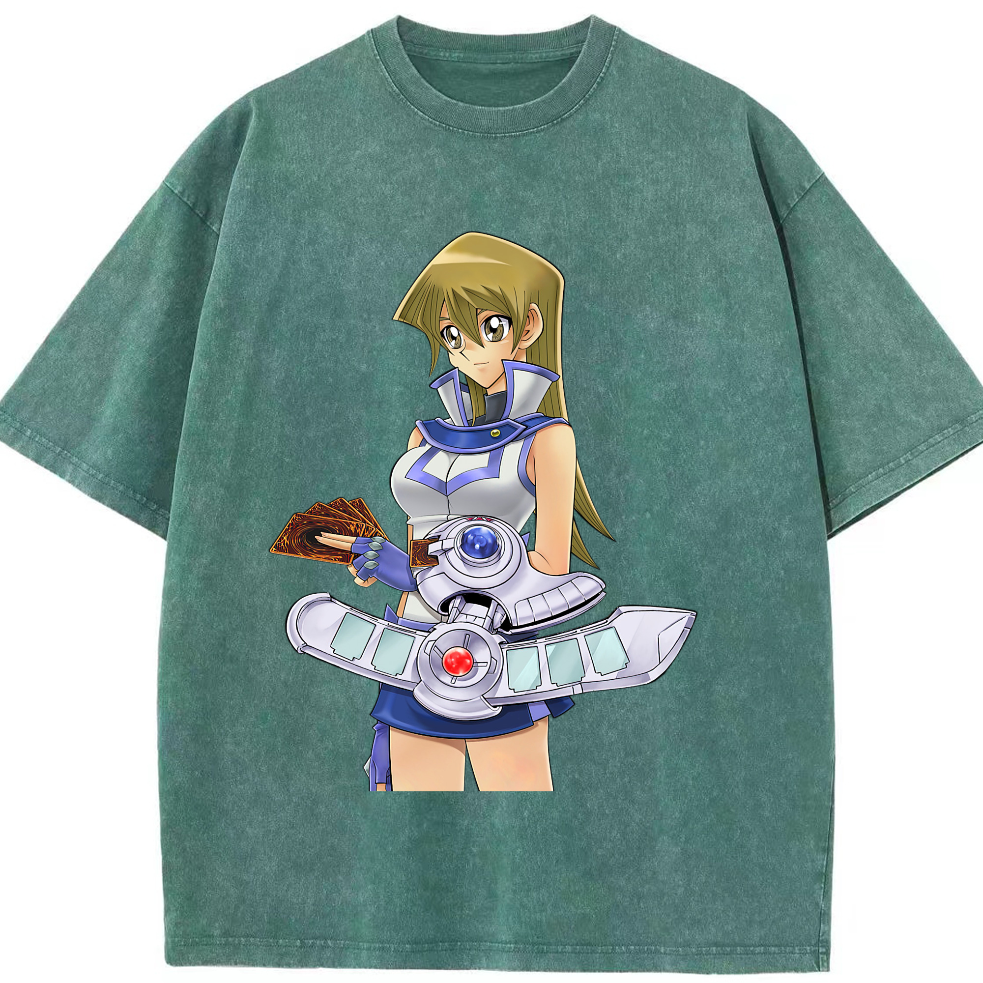 （画像用） 遊☆戯☆王 Yu-Gi-Oh! 綿100% ヴィンテージ風 半袖Tシャツ（フロントプリント）